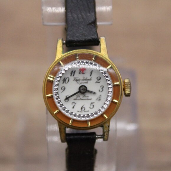 Vintage Virgin Islands Swiss Made Watch Womens 17 Jewel Wind-up Swiss Self Wind - Picture 2 of 7